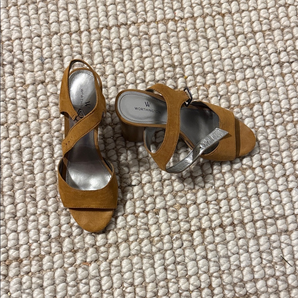 Worthington Women's Brown Heeled Sandals